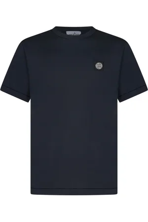 Stone Island Tops, Heren, Blauw, S, Katoen, Blauwe T-Shirt & Polo Combo Aw 24