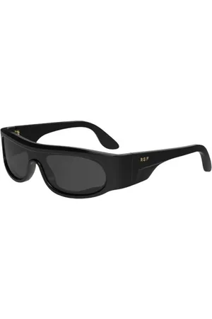Retrosuperfuture Accessoires, unisex, Zwart, ONE Size, Zwarte Pharoah Zonnebril in Zwart