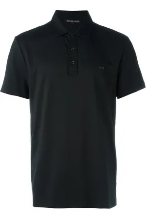 Michael Kors Tops, Heren, Zwart, S, Katoen, Zwart Katoenen Poloshirt