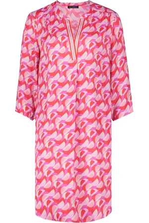 Betty Barclay Kleedjes, Dames, Veelkleurig, S, Gestreepte Midi Jurk met Zakken