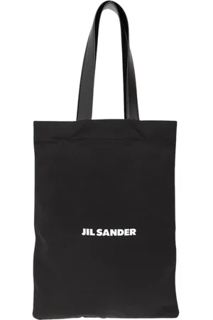 Jil Sander Tassen, Heren, Zwart, ONE Size, Katoen, Shopper Bag