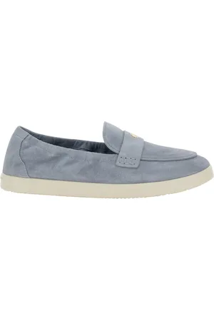 Tory Burch Schoenen, Dames, Blauw, 41 EU, Leer, Ballet Sport Loafer Schoenen