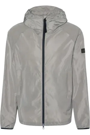 Barbour Jassen, Heren, Grijs, M, Polyester, Waterdichte Porter Jas Beton