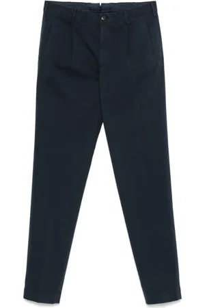 Incotex Broeken, Heren, Blauw, 3Xl, Katoen, Blauwe Slim-fit Broek