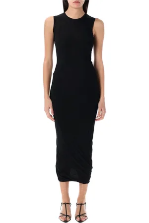 Jil Sander Kleedjes, Dames, Zwart, S, Katoen, Tank Mini Jurk