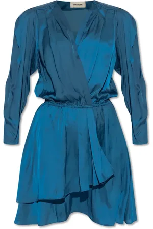 Zadig & Voltaire Kleedjes, Dames, Blauw, L, Rogers Jurk
