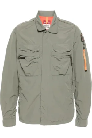 Parajumpers Jassen, Heren, Groen, S, Nylon, Lichtgewicht Nylon Jas