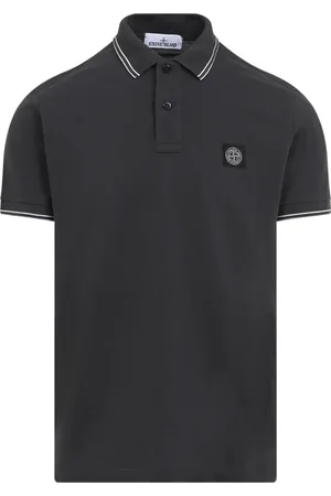Stone Island Tops, Heren, Grijs, S, Katoen, Grijs T-Shirt Stijlvol