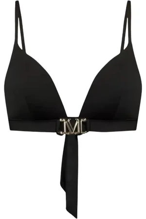 Max Mara Badkleding, Dames, Zwart, L, Triangle Bikini Top