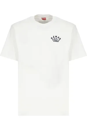 Kenzo Tops, Heren, Wit, M, Katoen, Gots Dragonfly T-shirt