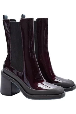 Tory Burch Schoenen, Dames, Rood, 39 EU, Leer, Chelsea Expedition Enkellaarsjes