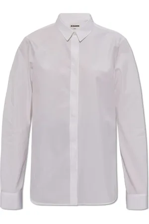 Jil Sander Blouses & Shirts, Dames, Wit, L, Katoen, Monday Blouse