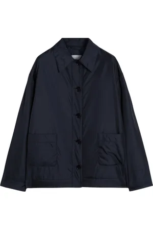 Aspesi Jassen, Heren, Blauw, M, Nylon, Gewatteerd Overshirt Yhonnie in Nylon