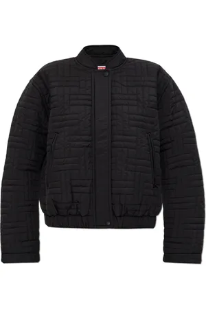 Kenzo Jassen, Dames, Zwart, L, Polyester, Gewatteerd Jack