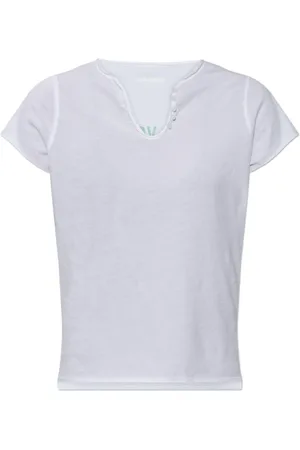 Zadig & Voltaire Tops, Dames, Wit, M, Katoen, Tunesië T-shirt