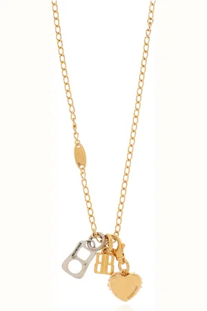 Balenciaga Accessoires, unisex, Geel, ONE Size, Ketting met bedeltjes