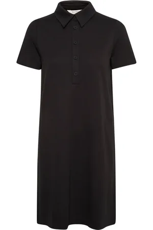 Part Two Kleedjes, Dames, Zwart, 3Xl, Zwarte Shirt Jurk Eliviapw
