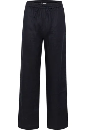 Part Two Broeken, Dames, Blauw, L, Linnen, Relaxte Linnen Broek