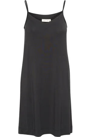 INWEAR Kleedjes, Dames, Zwart, M, Base Slip Dress Liliw
