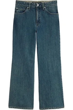 Jil Sander Jeans, Dames, Blauw, W26, Denim, Blauwe Flared Denim Jeans