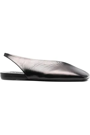 Jil Sander Schoenen, Dames, Zwart, 36 EU, Leer, Ballerina`s
