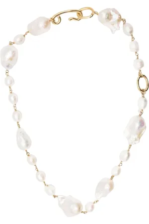 Jil Sander Accessoires, Dames, Wit, ONE Size, Halsketting met parels