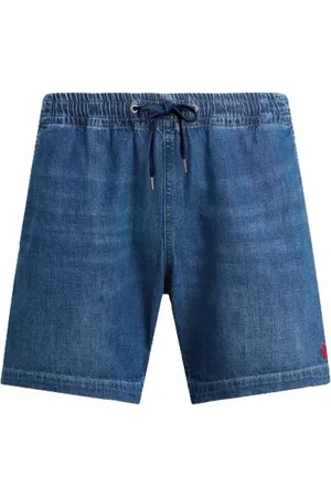 Ralph Lauren Korte broeken, Heren, Blauw, XS, Katoen, Iconische Prepster Jeanshorts