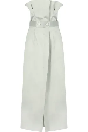 Serafini Kleedjes, Dames, Groen, M, Groene Jurk met Strikceintuur