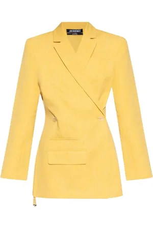 Jacquemus Jassen, Dames, Geel, S, Linnen, Tibau Blazer