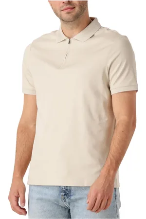 Calvin Klein Tops, Heren, , 2Xl, Liquid Touch Welt Zip Polo