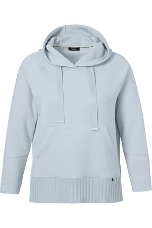 Frapp Sweatshirts & Hoodies, Dames, Blauw, 6Xl, Hoodie Lange Mouw