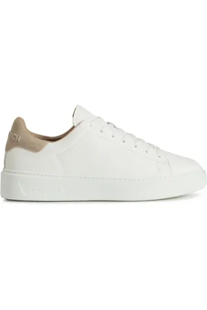 Woolrich Schoenen, Heren, Wit, 43 EU, Witte Sneakers Veters Ronde Neus