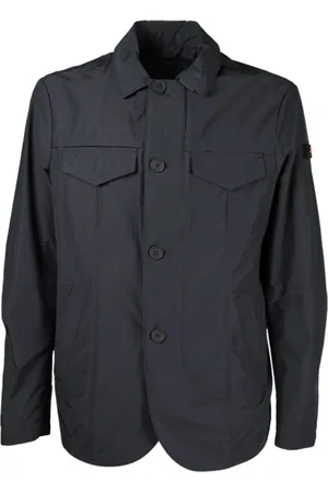 Peuterey Jassen, Heren, Blauw, 2Xl, Katoen, Light Jacket