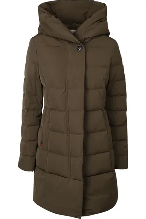 Woolrich Mantels, Dames, Groen, S, Polyester, Puffy Parka