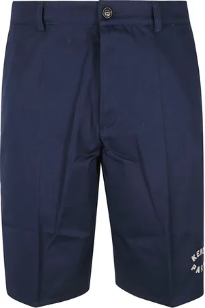 Kenzo Korte broeken, Heren, Blauw, 2Xs, Katoen, Chino Shorts