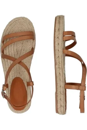 Max Mara Schoenen, Dames, Bruin, 39 EU, Platte sandalen