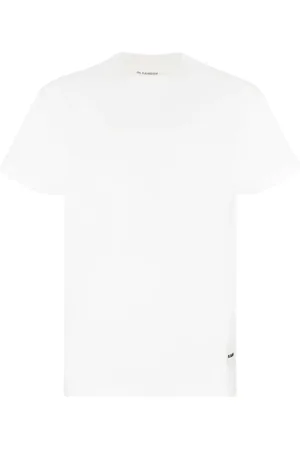 Jil Sander Tops, Heren, Wit, M, Katoen, Wit Katoen 3-Pack T-Shirt