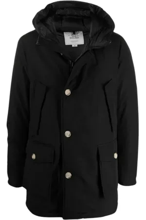 Woolrich Jassen, Heren, Zwart, 2Xl, Katoen, Ramar Arctic Parka met beschermende capuchon