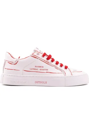 HIDE&JACK Schoenen, Dames, Wit, 36 EU, Witte Sneakers met Logodetails