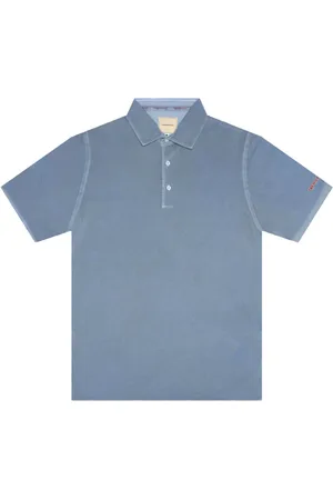 sartoria tramarossa Tops, Heren, Blauw, L, Katoen, Geborduurd Logo Polo Shirt