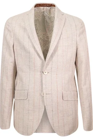 Etro Jassen, Heren, , 2Xl, Katoen, Klassieke Revers Jas Italië Gemaakt
