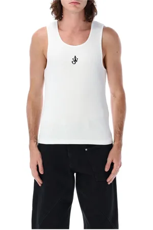 J.W.Anderson Tops, Heren, Wit, M, Katoen, Nautical Tank Top