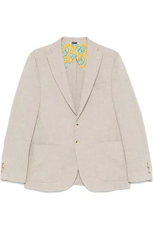Manuel Ritz Jassen, Heren, Bruin, XL, Moderne Beige Blazer met Knoopsluiting