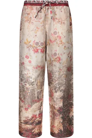 PIERRE-LOUIS MASCIA Broeken, Dames, Veelkleurig, L, Rode Broek voor Vrouwen
