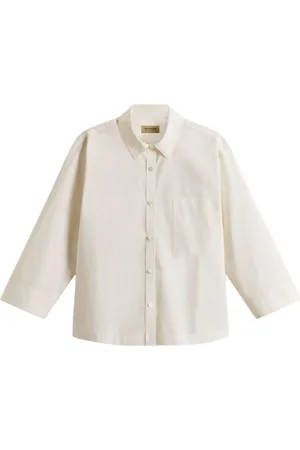 Woolrich Blouses & Shirts, Dames, , L, Button-Up Shirt met Lange Mouwen