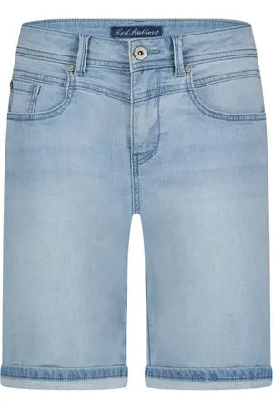 Red Button Korte broeken, Dames, Blauw, M, Katoen, Korte Jog Bleek 5-Pocket Shorts
