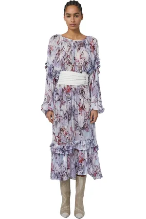 IRO Kleedjes, Dames, Paars, S, Chiffon, Jaanan Vestido