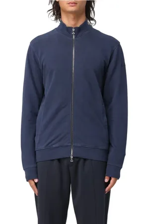 Paul & Shark Sweatshirts & Hoodies, Heren, Blauw, M, Katoen, Stijlvol Sweatshirt