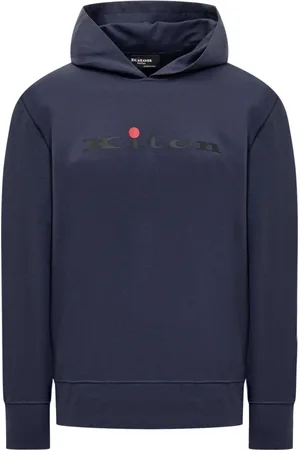 Kiton Sweatshirts & Hoodies, Heren, Blauw, L, Katoen, Sweatshirt