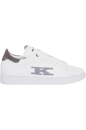 Kiton Schoenen, Heren, Wit, 40 EU, Leer, Witte Kalfsleren Sneakers met Cupzool